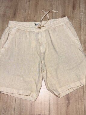 Butter Yellow 💛 Linen Shorts Unisex NWT Boston